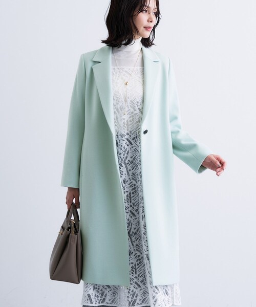 名品コート／日本製】ウール100％チェスターコート（チェスターコート