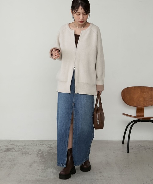 MONO-MART（モノマート）の「ストレッチボリュームトラックソールショートブーツ（ブーツ・レディース・ダークブラウン/ブラック・M/S/L）」の20枚目の写真