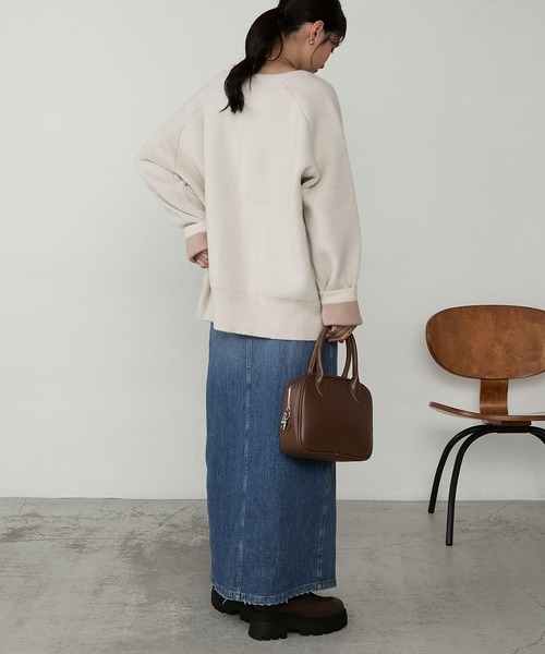 MONO-MART（モノマート）の「ストレッチボリュームトラックソールショートブーツ（ブーツ・レディース・ダークブラウン/ブラック・M/S/L）」の21枚目の写真