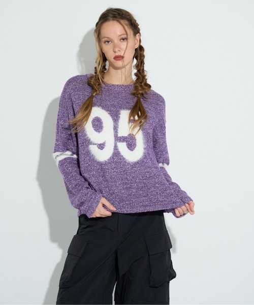 anna sui nyc(アナ スイ エヌ ワイ シー)の「No.95MIXニットプルオーバー(ニット/セーター・レディース・ブラック/パープル/イエロー・FREE)」の12枚目の写真