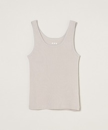 three dots（スリードッツ）の「Cotton rib 2×1 tank（タンクトップ）」