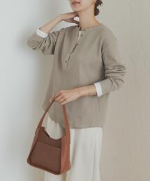 URBAN RESEARCH DOORS | レイヤード風ワッフルヘンリープルオーバー(Tシャツ/カットソー)