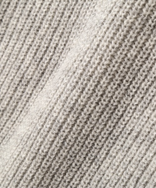 MHL.（エムエイチエル）の「WASHABLE DRY WOOL（ニット/セーター・レディース・ライトグレー/チャコール・2）」の5枚目の写真