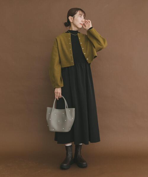 ITEMS URBANRESEARCH（アイテムズ アーバンリサーチ）の「マルチWAYセットワンピース（ワンピース・レディース・グレー/マスタード/チャコールグレー・FREE）」の5枚目の写真