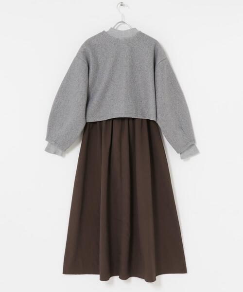 ITEMS URBANRESEARCH（アイテムズ アーバンリサーチ）の「マルチWAYセットワンピース（ワンピース・レディース・グレー/マスタード/チャコールグレー・FREE）」の21枚目の写真