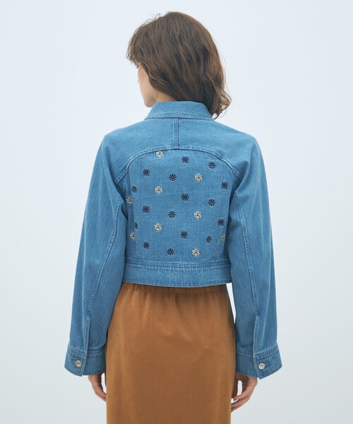 MACPHEE(マカフィー)の「ボタニカルエンブロイダリーデニム ショートジャケット(デニムジャケット・レディース・ブルー系その他・36)」の5枚目の写真