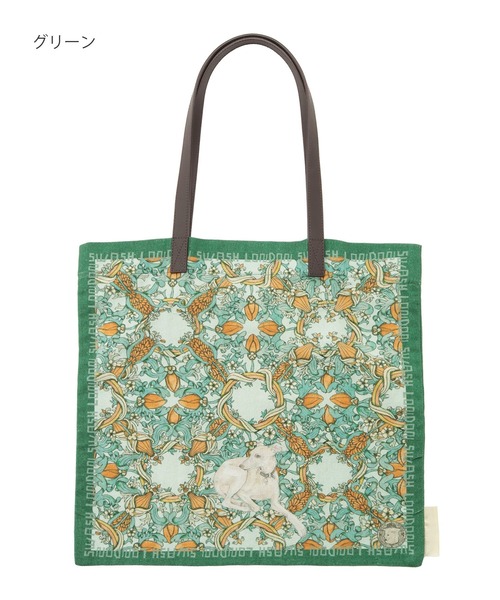 SWASH LONDON(スウォッシュロンドン)の「トートバッグ コットンプリント "ファンタジスタ"(トートバッグ・レディース・ワイン/ベビーピンク/ターコイズブルー/グリーン/レッド系その他/ネイビー・FREE)」の17枚目の写真