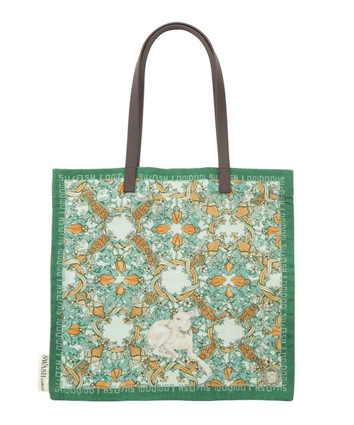 SWASH LONDON(スウォッシュロンドン)の「トートバッグ コットンプリント "ファンタジスタ"(トートバッグ・レディース・ワイン/ベビーピンク/ターコイズブルー/グリーン/レッド系その他/ネイビー・FREE)」の16枚目の写真