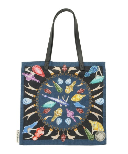 SWASH LONDON(スウォッシュロンドン)の「トートバッグ コットンプリント "ファンタジスタ"(トートバッグ・レディース・ワイン/ベビーピンク/ターコイズブルー/グリーン/レッド系その他/ネイビー・FREE)」の18枚目の写真