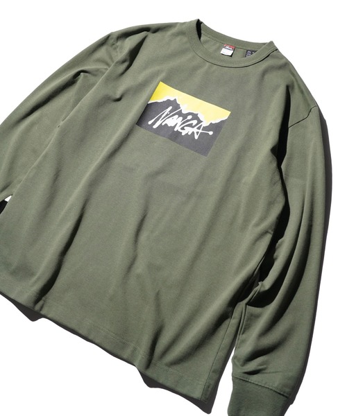 NANGA(ナンガ)の「NANGA / ナンガ NANGA×RYUJI KAMIYAMA L/S TEE 神山隆二 ロングスリーブTシャツ(Tシャツ/カットソー・メンズ・ホワイト/グリーン/ブラック・MEDIUM/LARGE/X-LARGE)」の3枚目の写真