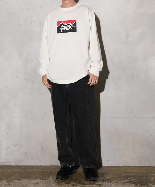 NANGA(ナンガ)の「NANGA / ナンガ NANGA×RYUJI KAMIYAMA L/S TEE 神山隆二 ロングスリーブTシャツ(Tシャツ/カットソー・メンズ・ホワイト/グリーン/ブラック・MEDIUM/LARGE/X-LARGE)」の8枚目の写真