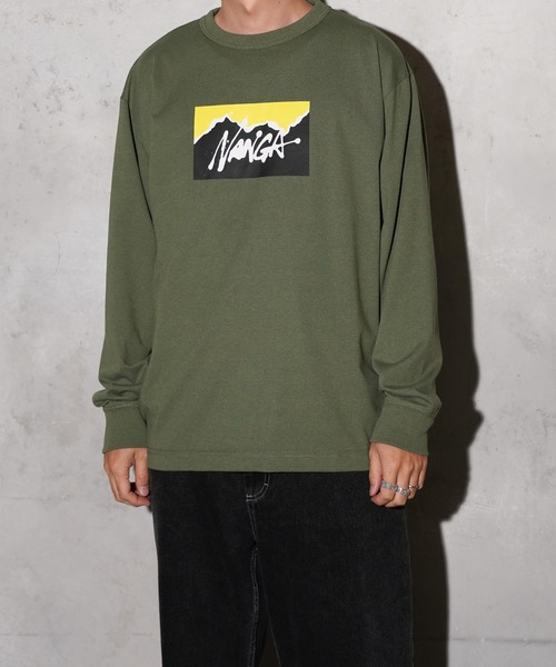 NANGA(ナンガ)の「NANGA / ナンガ NANGA×RYUJI KAMIYAMA L/S TEE 神山隆二 ロングスリーブTシャツ(Tシャツ/カットソー・メンズ・ホワイト/グリーン/ブラック・MEDIUM/LARGE/X-LARGE)」の5枚目の写真