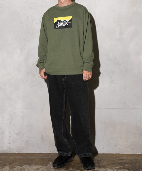 NANGA(ナンガ)の「NANGA / ナンガ NANGA×RYUJI KAMIYAMA L/S TEE 神山隆二 ロングスリーブTシャツ(Tシャツ/カットソー・メンズ・ホワイト/グリーン/ブラック・MEDIUM/LARGE/X-LARGE)」の9枚目の写真