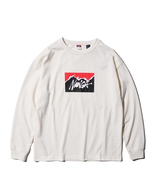NANGA(ナンガ)の「NANGA / ナンガ NANGA×RYUJI KAMIYAMA L/S TEE 神山隆二 ロングスリーブTシャツ(Tシャツ/カットソー・メンズ・ホワイト/グリーン/ブラック・MEDIUM/LARGE/X-LARGE)」の7枚目の写真