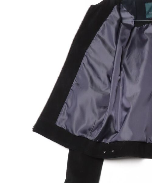 ROYAL FLASH（ロイヤルフラッシュ）の「Undermycar/アンダーマイカー/CATHEDRAL EMBROIDERED SUEDE TRUCKER JACKET（ブルゾン・メンズ・ブラック・1）」の2枚目の写真