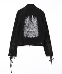 ROYAL FLASH（ロイヤルフラッシュ）の「Undermycar/アンダーマイカー/CATHEDRAL EMBROIDERED SUEDE TRUCKER JACKET（ブルゾン）」
