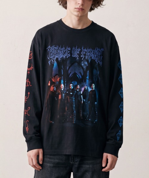 ROCK-OFF(ロックオフ)の「【ROCK-OFF】【AW】CRADLE OF FILTH EXISTENCE LONG SLEEVE TEE(Tシャツ/カットソー・メンズ・ブラック・MEDIUM/LARGE/X-LARGE)」の1枚目の写真