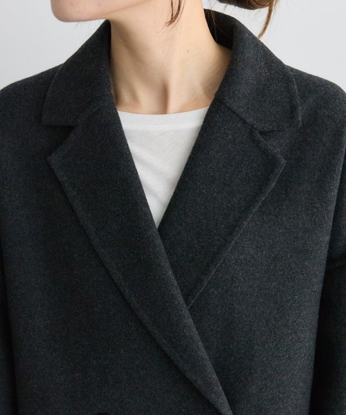 ハンドメイド風ウール混テーラーコート（その他アウター）｜PUAL CE