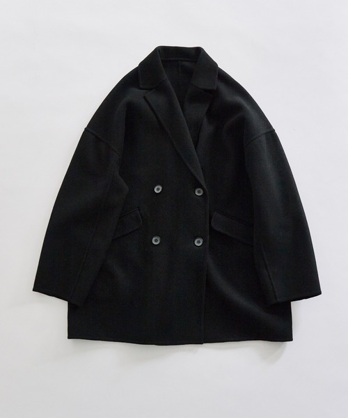 ハンドメイド風ウール混テーラーコート（その他アウター）｜PUAL CE
