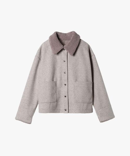 セール】ボアカラー ジャケット（その他アウター）｜To b. by agnes b