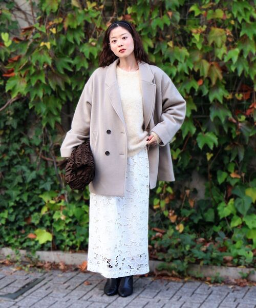 le.coeur blanc（ルクールブラン）の「《手洗い可能》ソフトシャギーニットプルオーバー（ニット/セーター・レディース・ピンク/アイボリー/グレー/キャメル・38）」の11枚目の写真