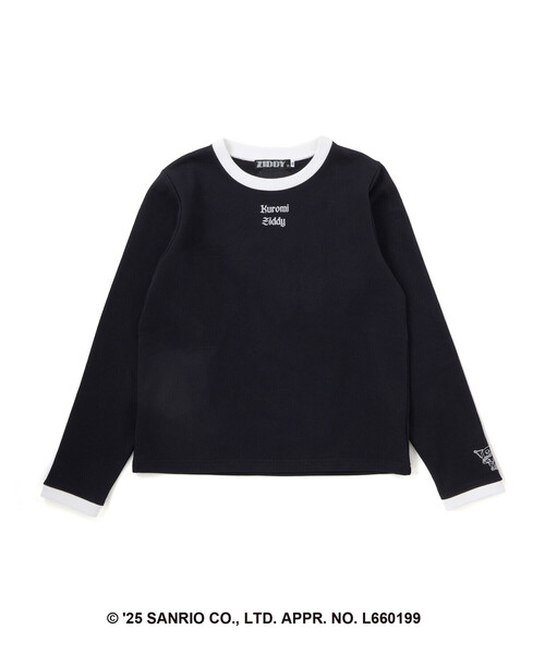 ZIDDY(ジディ)の「【クロミ】刺しゅう配色リンガースウェット(130~160cm)(スウェット・キッズ・ブラック/パープル・130cm/FREE/150cm/140cm)」の14枚目の写真