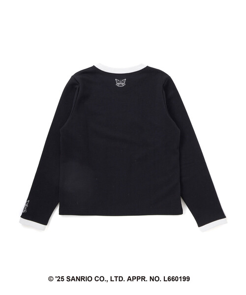 ZIDDY(ジディ)の「【クロミ】刺しゅう配色リンガースウェット(130~160cm)(スウェット・キッズ・ブラック/パープル・130cm/FREE/150cm/140cm)」の15枚目の写真