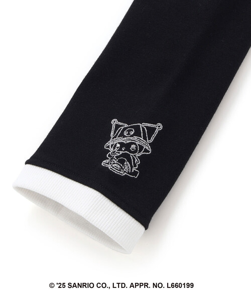 ZIDDY(ジディ)の「【クロミ】刺しゅう配色リンガースウェット(130~160cm)(スウェット・キッズ・ブラック/パープル・130cm/FREE/150cm/140cm)」の16枚目の写真