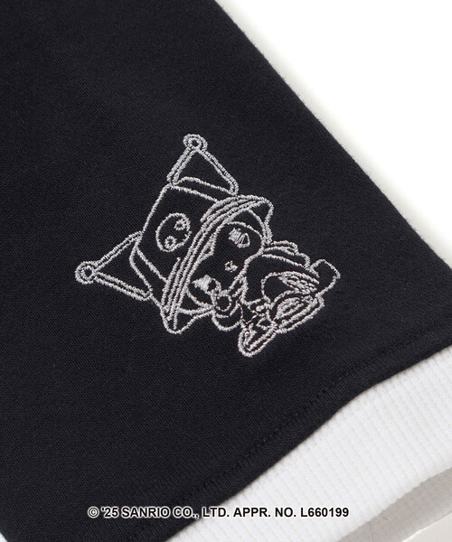 ZIDDY(ジディ)の「【クロミ】刺しゅう配色リンガースウェット(130~160cm)(スウェット・キッズ・ブラック/パープル・130cm/FREE/150cm/140cm)」の17枚目の写真