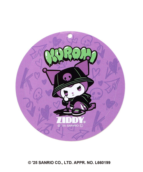 ZIDDY(ジディ)の「【クロミ】刺しゅう配色リンガースウェット(130~160cm)(スウェット・キッズ・ブラック/パープル・130cm/FREE/150cm/140cm)」の4枚目の写真