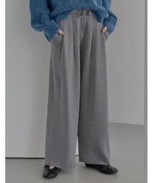 [2025AW COLLECTION][低身長/高身長サイズ有]ハイゲージニットタックパンツ