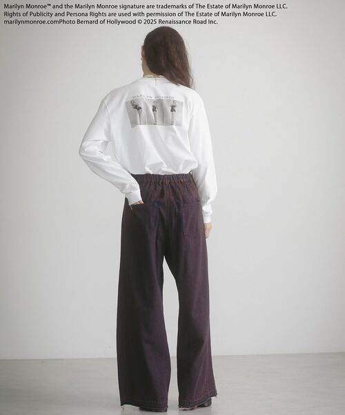 Green　Parks（グリーンパークス）の「■Marilyn Monroe 3ポーズptロンTEE（Tシャツ/カットソー・レディース・ホワイト・FREE）」の4枚目の写真