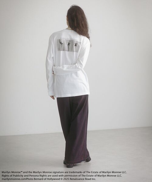 Green　Parks（グリーンパークス）の「■Marilyn Monroe 3ポーズptロンTEE（Tシャツ/カットソー・レディース・ホワイト・FREE）」の6枚目の写真