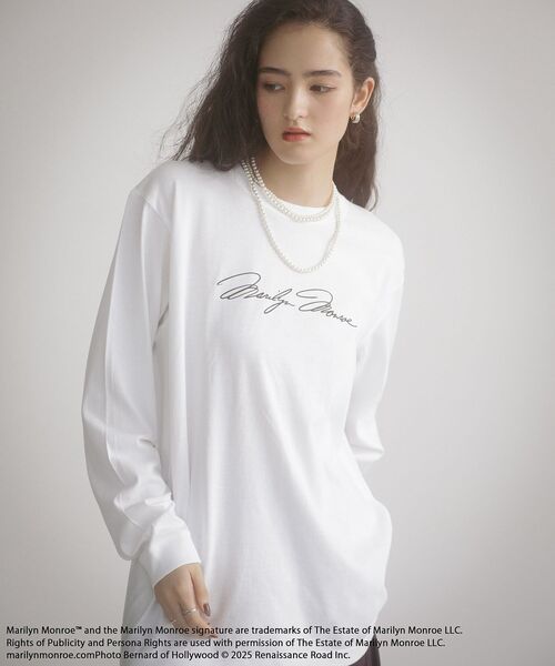 Green　Parks（グリーンパークス）の「■Marilyn Monroe 3ポーズptロンTEE（Tシャツ/カットソー・レディース・ホワイト・FREE）」の8枚目の写真