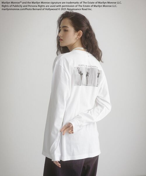 Green　Parks（グリーンパークス）の「■Marilyn Monroe 3ポーズptロンTEE（Tシャツ/カットソー・レディース・ホワイト・FREE）」の9枚目の写真