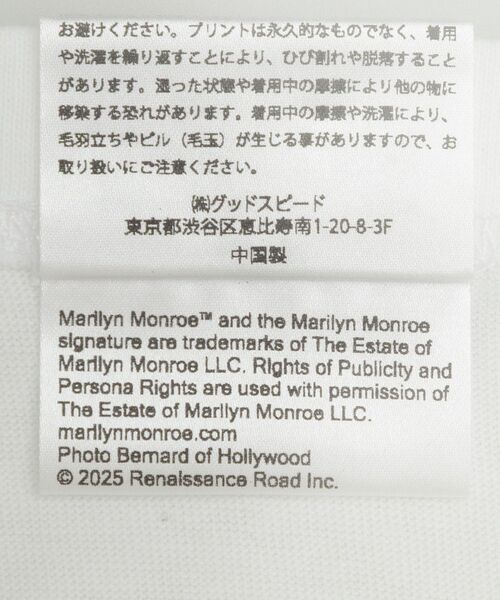 Green　Parks（グリーンパークス）の「■Marilyn Monroe 3ポーズptロンTEE（Tシャツ/カットソー・レディース・ホワイト・FREE）」の21枚目の写真