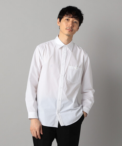 COMME CA MEN(コムサメン)の「【撥水】【COMME CA MEN BLACK】4WAYテック シャツ(シャツ/ブラウス・メンズ・ホワイト/ブラック・L/M)」の1枚目の写真