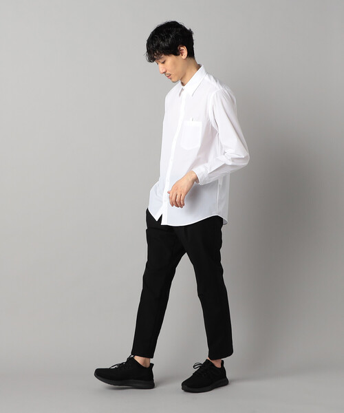 COMME CA MEN(コムサメン)の「【撥水】【COMME CA MEN BLACK】4WAYテック シャツ(シャツ/ブラウス・メンズ・ホワイト/ブラック・L/M)」の4枚目の写真