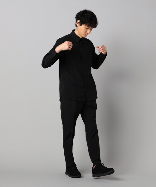 COMME CA MEN(コムサメン)の「【撥水】【COMME CA MEN BLACK】4WAYテック シャツ(シャツ/ブラウス・メンズ・ホワイト/ブラック・L/M)」の7枚目の写真