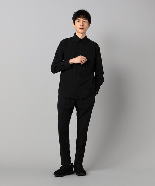 COMME CA MEN(コムサメン)の「【撥水】【COMME CA MEN BLACK】4WAYテック シャツ(シャツ/ブラウス・メンズ・ホワイト/ブラック・L/M)」の8枚目の写真
