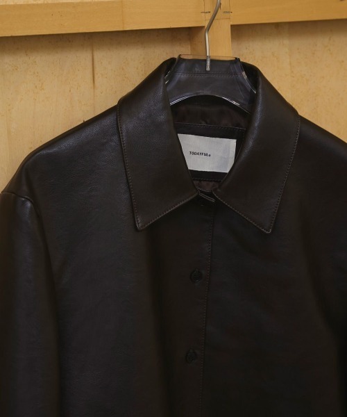 TODAYFUL（トゥデイフル）の「TODAYFUL　Leather Shirts Jacket レザーシャツジャケット/12610101（その他アウター・レディース・ブラック/ダークブラウン・38）」の18枚目の写真