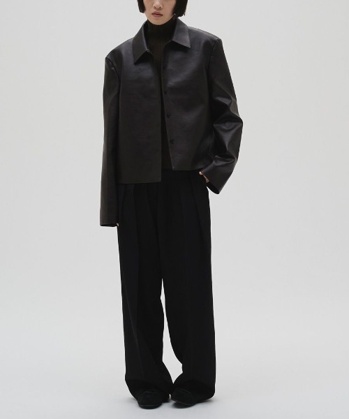 TODAYFUL（トゥデイフル）の「TODAYFUL　Leather Shirts Jacket レザーシャツジャケット/12610101（その他アウター・レディース・ブラック/ダークブラウン・38）」の10枚目の写真