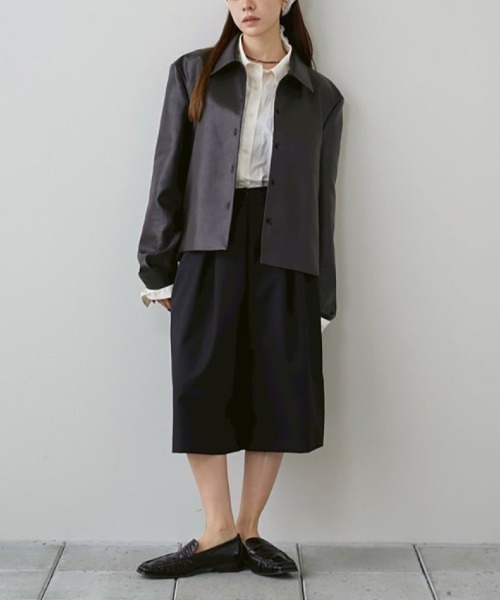 TODAYFUL（トゥデイフル）の「TODAYFUL　Leather Shirts Jacket レザーシャツジャケット/12610101（その他アウター・レディース・ブラック/ダークブラウン・38）」の22枚目の写真