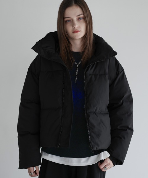 フィルパワー600ルーズシルエットスタンドネック中綿ジャケット