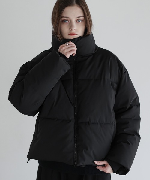 フィルパワー600ルーズシルエットスタンドネック中綿ジャケット