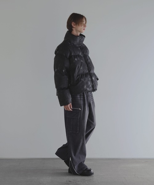 フィルパワー600ルーズシルエットスタンドネック中綿ジャケット