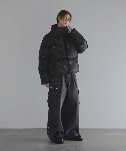 フィルパワー600ルーズシルエットスタンドネック中綿ジャケット