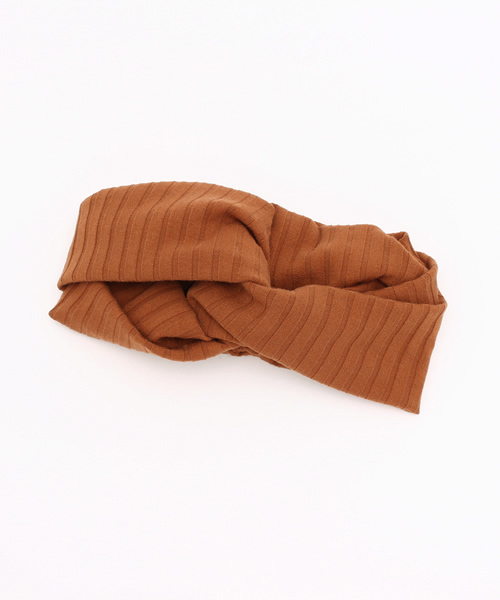 SENSE OF PLACE by URBAN RESEARCH（センスオブプレイスバイアーバンリサーチ）の「RB リブニットボリュームヘアバンド（ヘアバンド・レディース・アイボリー/ネイビー/キャメル・FREE）」の3枚目の写真