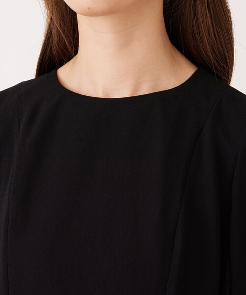 TO BE CHIC(トゥー ビー シック)の「【BLACK OF BLACKS】 ジョーゼットドレス(ワンピース・レディース・ブラック・40/42)」の7枚目の写真