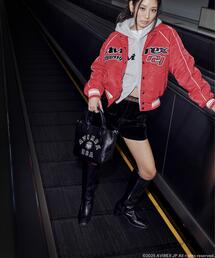《AVIREX×MOUSSY》NYLON VARSITY JACKET